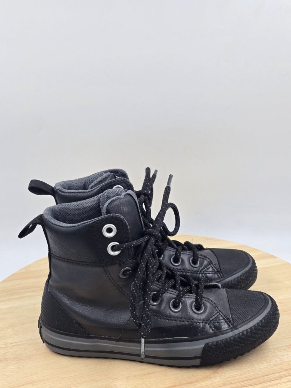 Converse Chuck TaylorKids Junior Classic Boot Storm Wind Black 650007C Sz 13